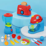 Kids Kitchen Playset Juicer, Blender & Toaster with Sound Effects